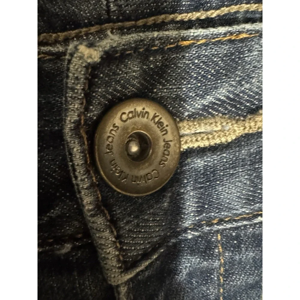 Calvin Klein Jeans Women's Bootcut Jeans 14 Blue Medium Wash Denim Pockets